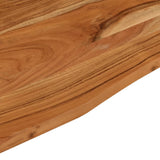 Desk top 80x50x2.5cm rectangular solid acacia wood