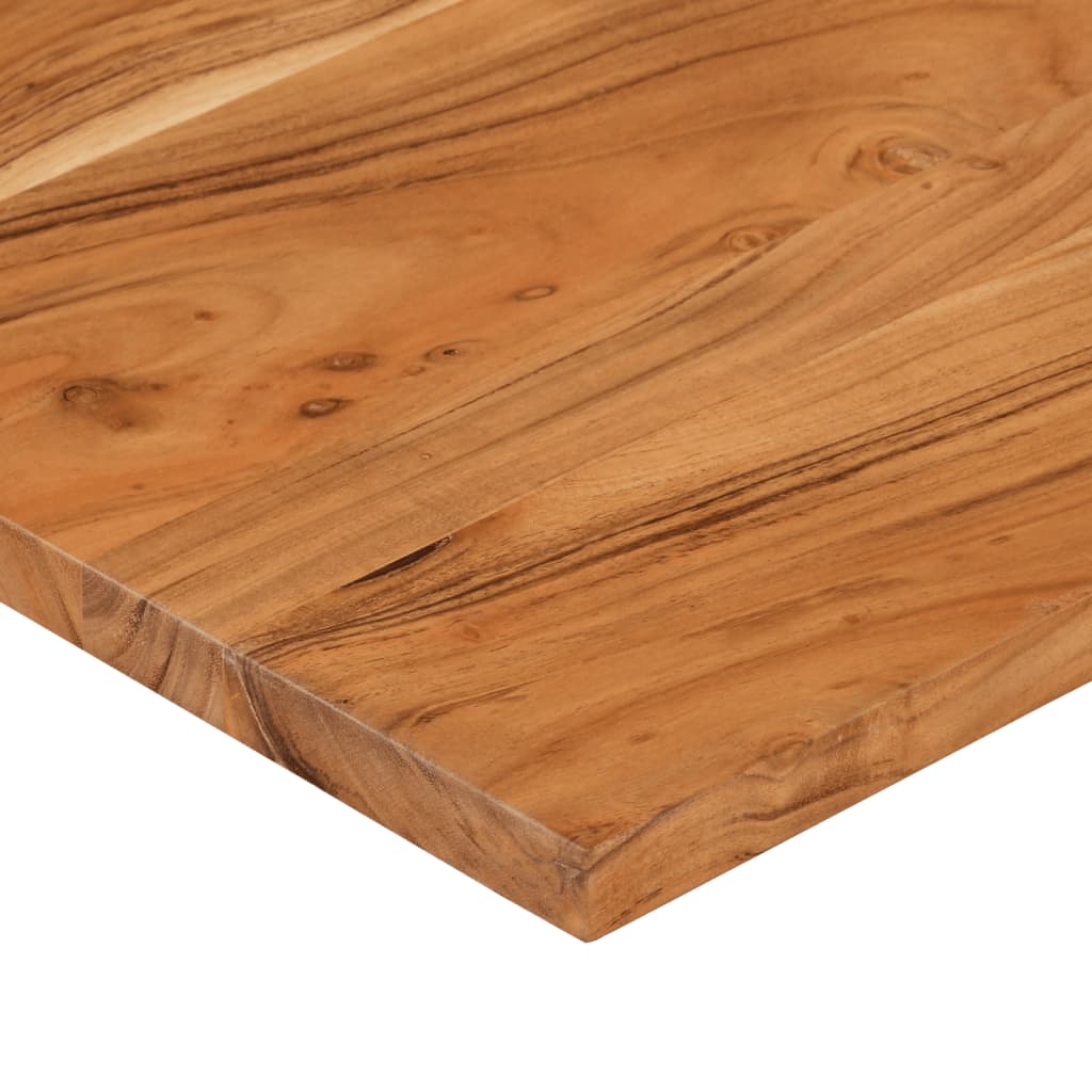 Desk top 80x50x2.5cm rectangular solid acacia wood