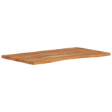 Desk top 90x50x2.5cm rectangular solid acacia wood