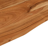 Desk top 90x50x2.5cm rectangular solid acacia wood