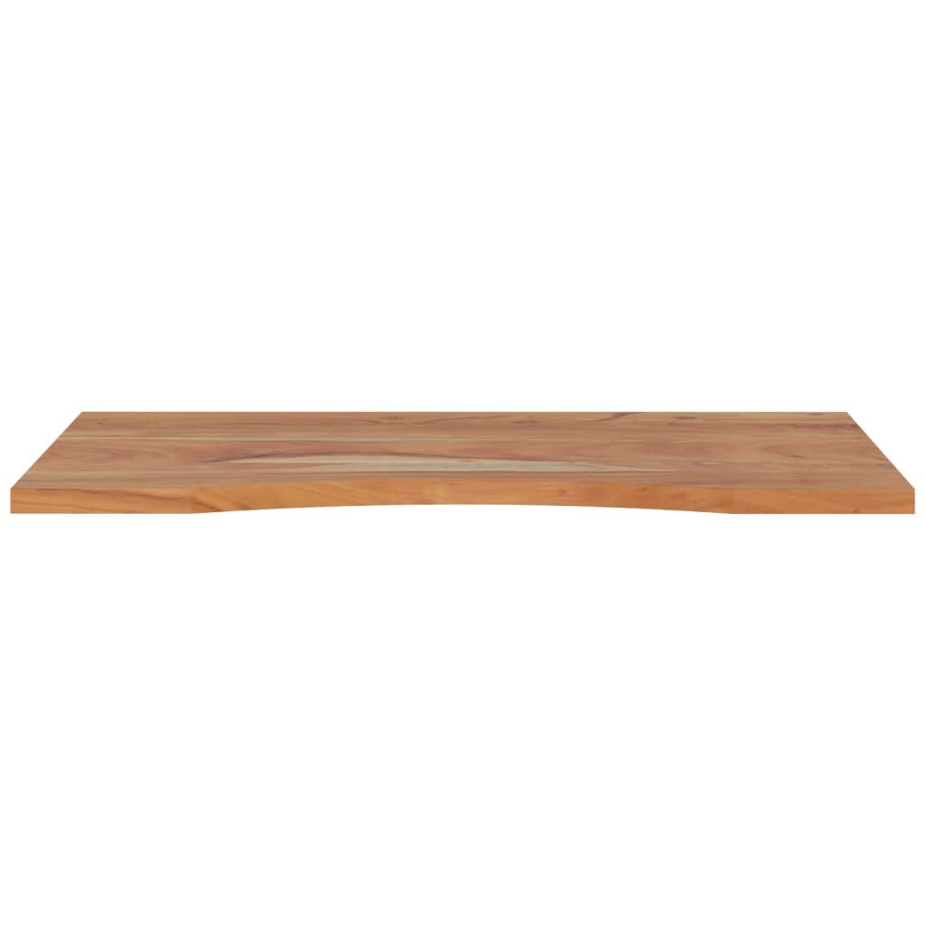 Desk top 100x50x2.5 cm rectangular solid acacia wood