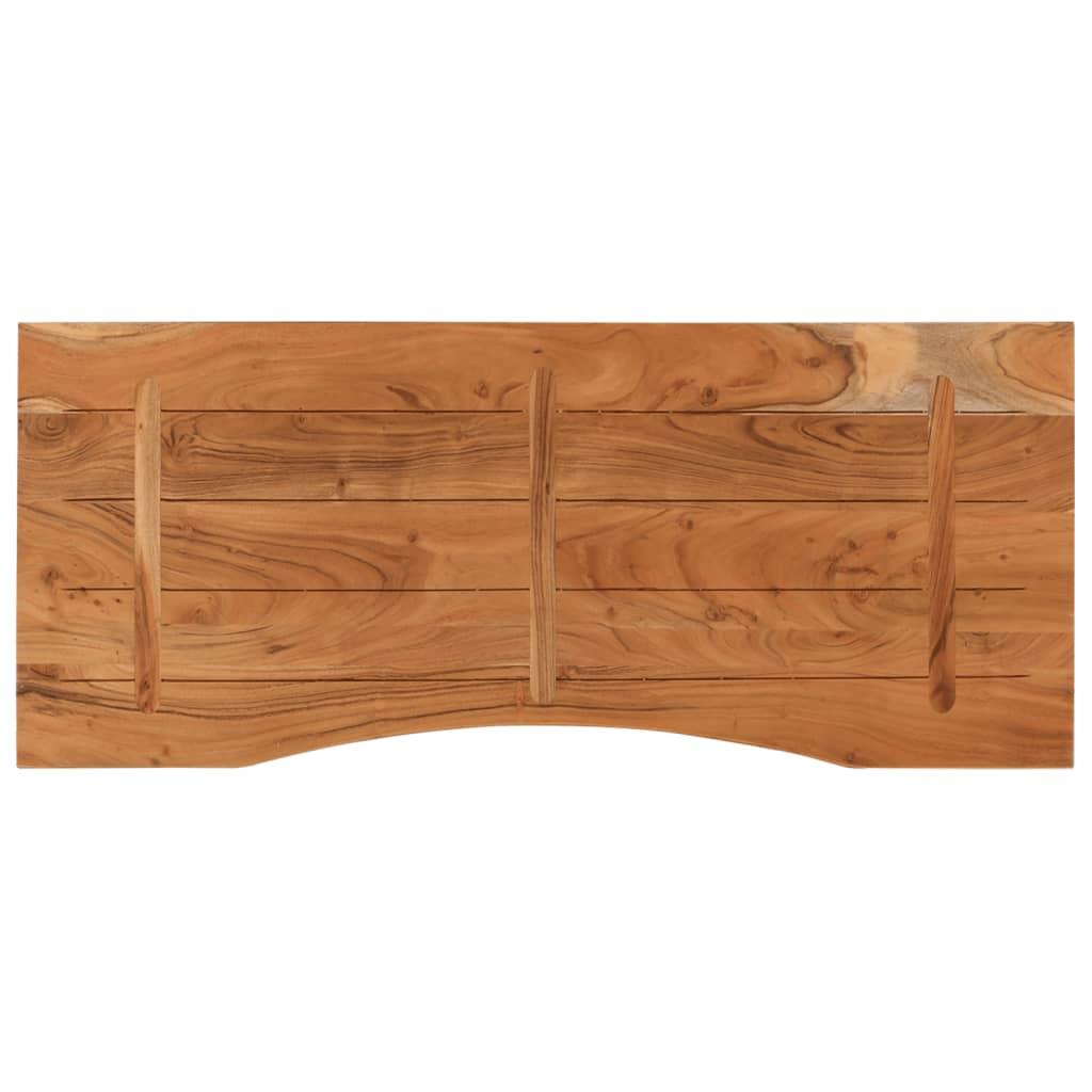 Dessus de bureau 110x50x2,5 cm rectangulaire bois massif acacia