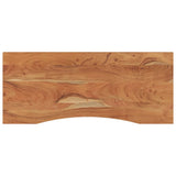 Desk top 120x50x2.5 cm rectangular solid acacia wood