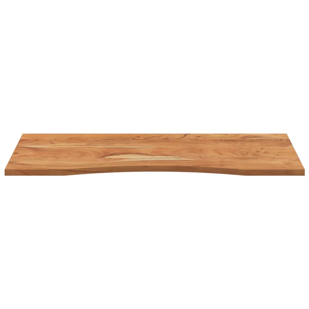 Desk top 120x50x2.5 cm rectangular solid acacia wood