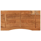 Desk top 110x60x2.5 cm rectangular solid acacia wood