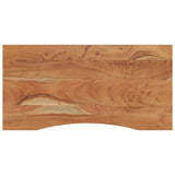 Desk top 120x60x2.5 cm rectangular solid acacia wood