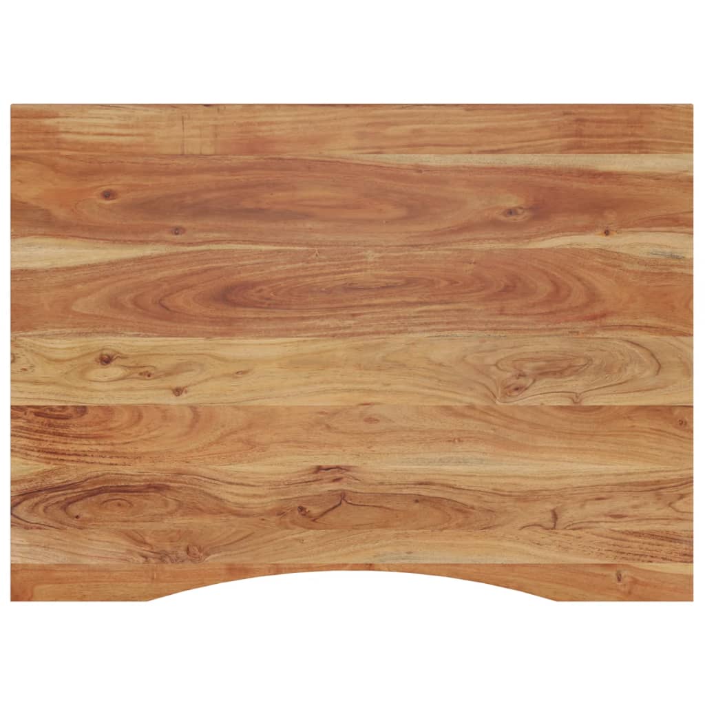 Desk top 100x80x2.5 cm rectangular solid acacia wood