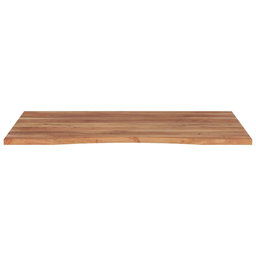 Desk top 100x80x2.5 cm rectangular solid acacia wood