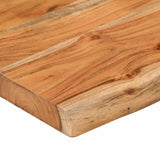 Table top 140x30x2.5 cm rectangular solid acacia wood