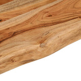 Table top 180x30x2.5 cm rectangular solid acacia wood