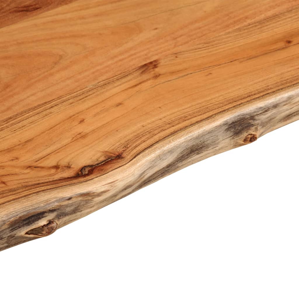 Table top 80x40x2.5 cm rectangular solid acacia wood