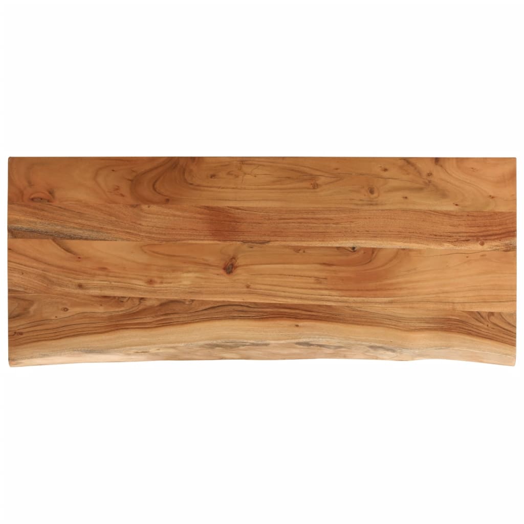 Table top 90x40x2.5 cm rectangular solid acacia wood