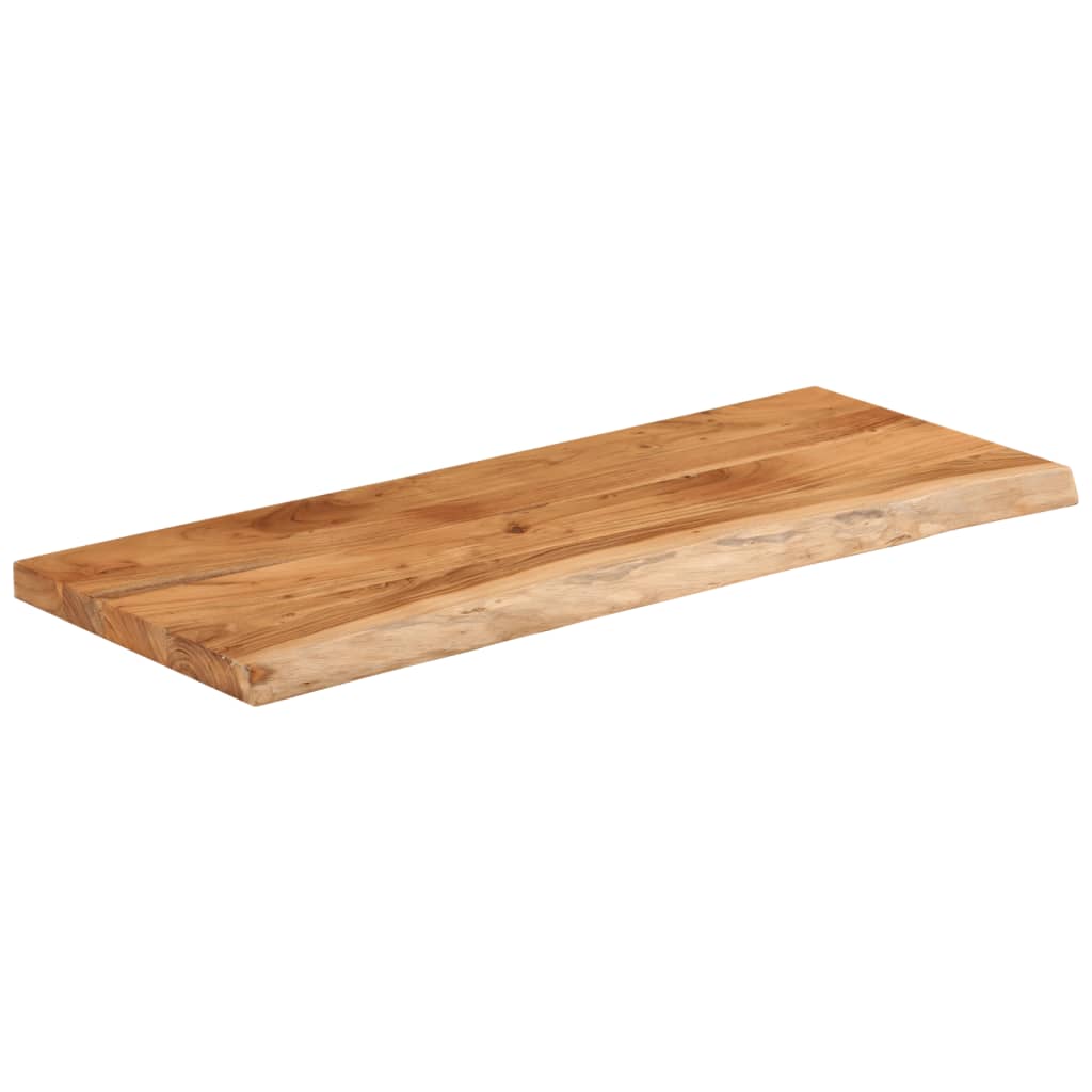 Table top 90x40x2.5 cm rectangular solid acacia wood