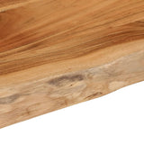 Table top 90x40x2.5 cm rectangular solid acacia wood