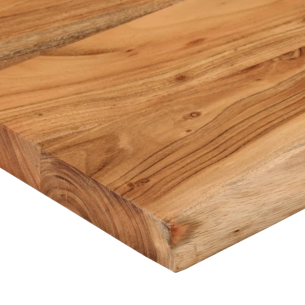 Table top 90x40x2.5 cm rectangular solid acacia wood