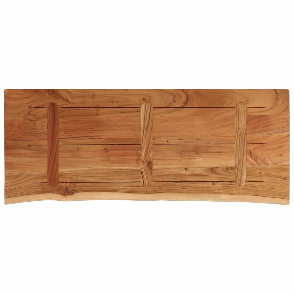 Dessus de table 100x40x2,5 cm rectangulaire bois massif acacia