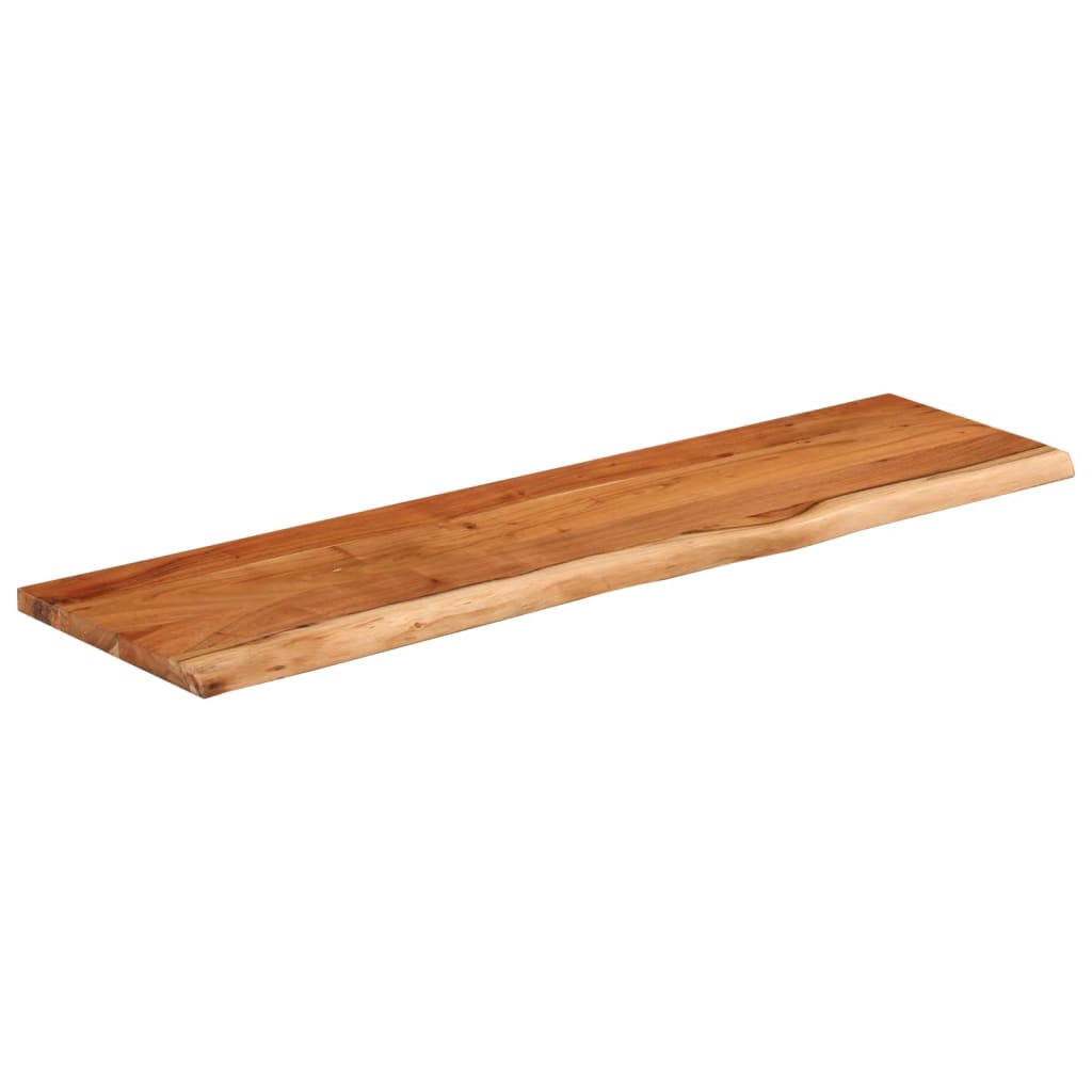 Table top 120x40x2.5 cm rectangular solid acacia wood