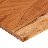 Table top 120x40x2.5 cm rectangular solid acacia wood