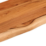 Table top 140x40x2.5 cm rectangular solid acacia wood