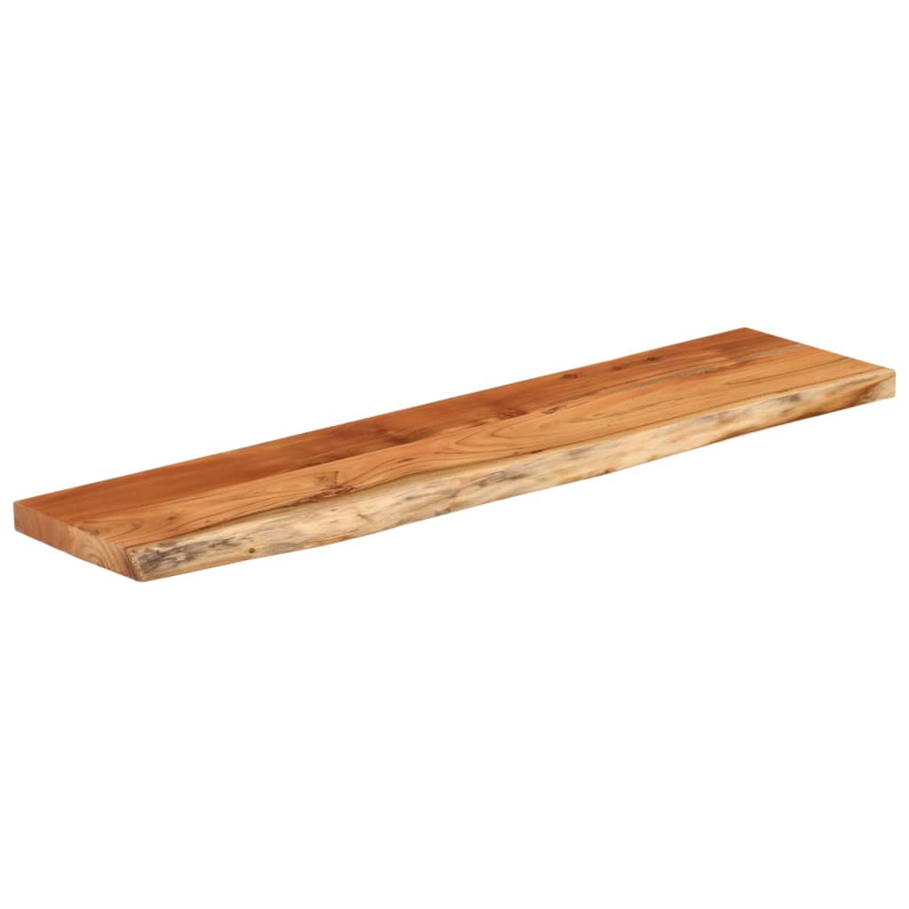 Table top 160x40x2.5 cm rectangular solid acacia wood