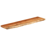 Table top 160x40x2.5 cm rectangular solid acacia wood