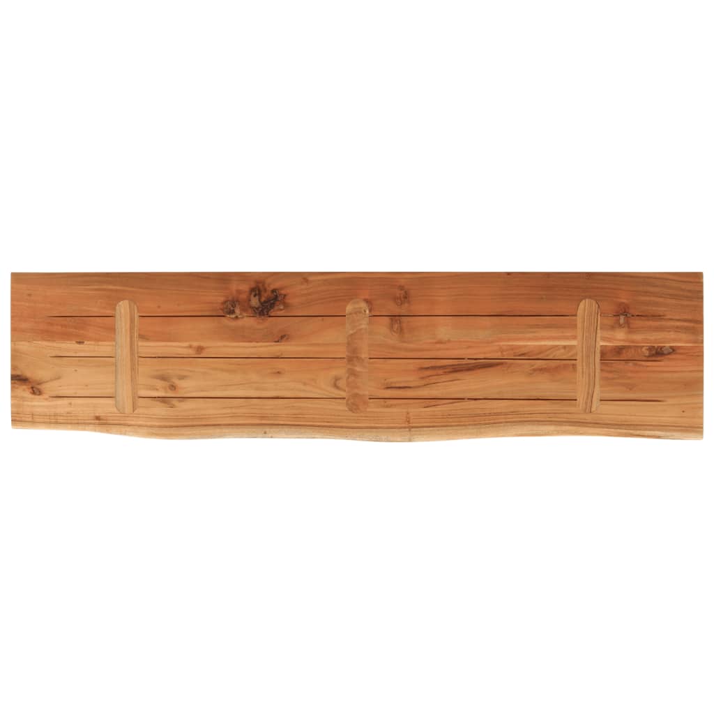 Table top 160x40x2.5 cm rectangular solid acacia wood