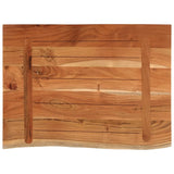 Bathroom counter 80x60x2.5 cm rectangular acacia