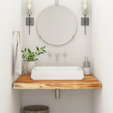 Bathroom counter 80x60x2.5 cm rectangular acacia