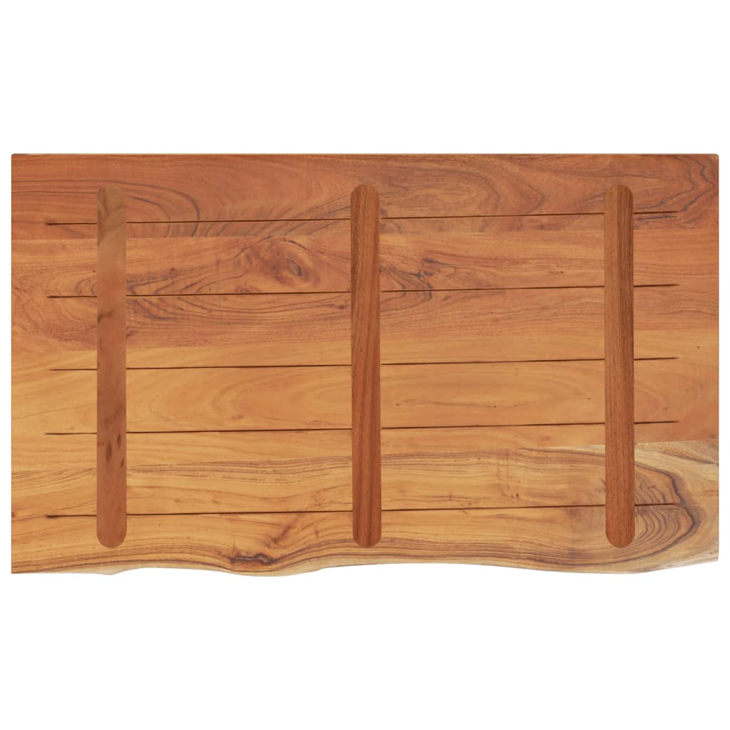 Bathroom counter 100x60x2.5 cm rectangular acacia