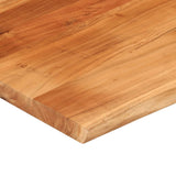 Table top 90x80x2.5 cm rectangular solid acacia wood