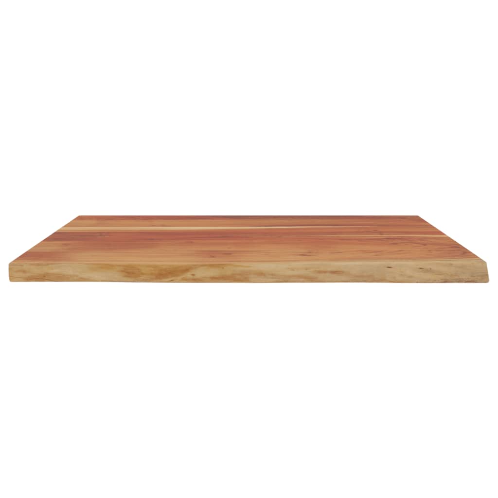 Table top 100x80x2.5 cm rectangular solid acacia wood