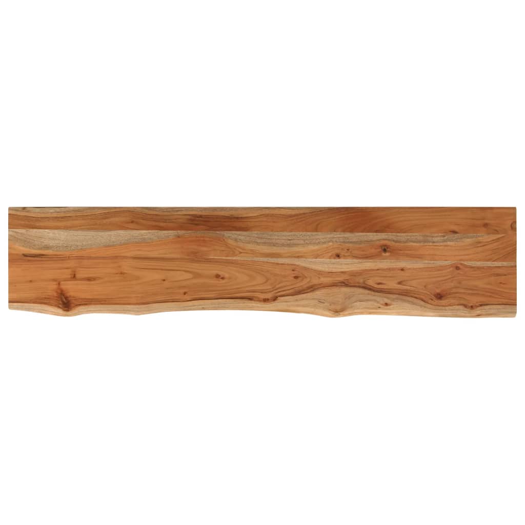 Table top 160x30x3.8 cm rectangular solid acacia wood