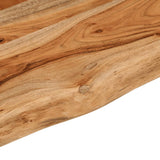 Table top 160x30x3.8 cm rectangular solid acacia wood