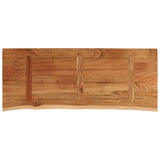 Table top 110x40x3.8 cm rectangular solid acacia wood