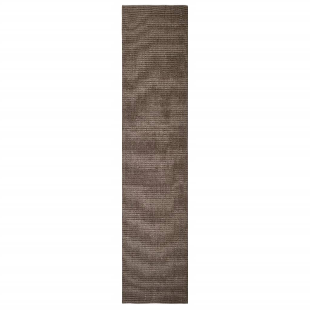 Tapis en sisal pour griffoir marron 66 x 300 cm