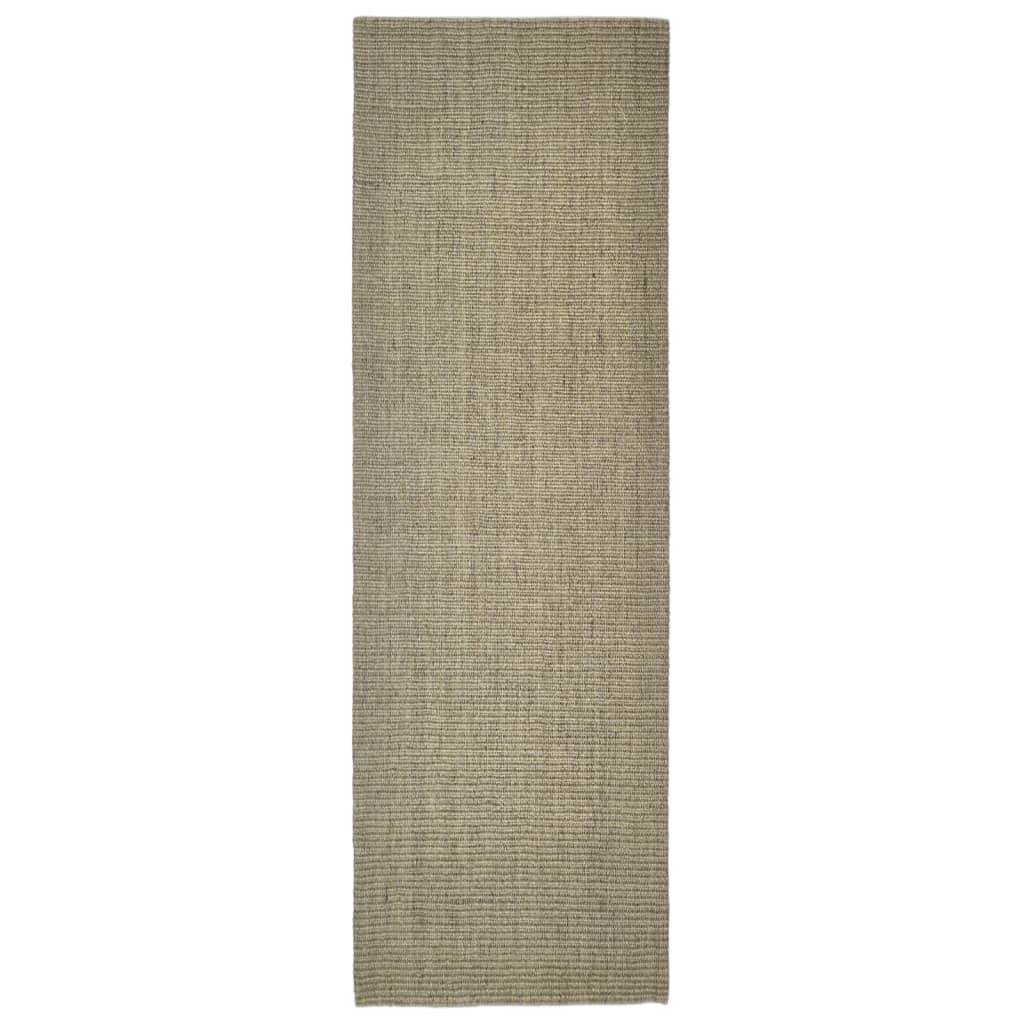 Tapis en sisal pour griffoir taupe 80x250 cm