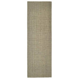 Tapis en sisal pour griffoir taupe 80x250 cm