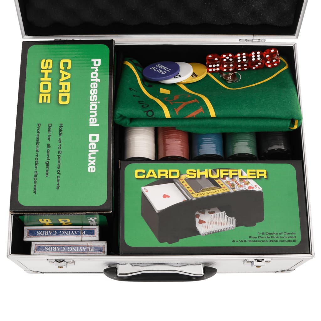 Jeu de jetons de poker 300 pcs 4 g