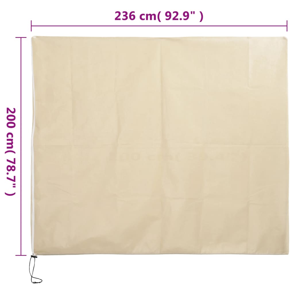 Housses de protection pour plantes avec fermeture éclair 2 pcs