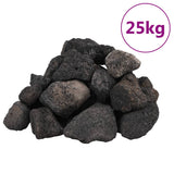 Vulkangestein 25 kg schwarz 5-8 cm