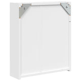 Armoire de salle de bain à miroir avec LED blanc 45x13x52 cm