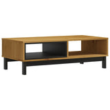 FLAM Couchtisch 100x50x32,5 cm massives Kiefernholz