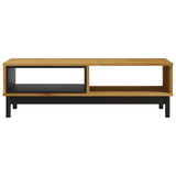 FLAM Couchtisch 100x50x32,5 cm massives Kiefernholz