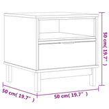 Table d'appoint FLAM 50x50x50 cm bois de pin massif