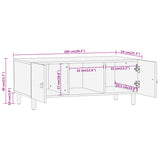 Table basse 100x54x40 cm bois de manguier massif