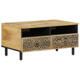 Table basse 80x54x40 cm bois de manguier massif