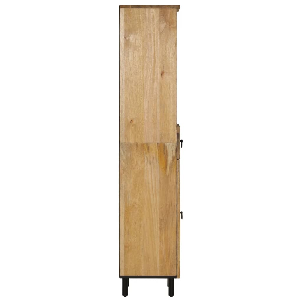 Armoire de salle de bain 38x33x160 cm bois massif de manguier