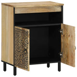 Beistellschrank 60x33x75 cm aus massivem Mangoholz