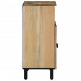 Beistellschrank 60x33x75 cm aus massivem Mangoholz