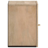 Armoire de salle de bain murale 38x33x48cm bois massif manguier